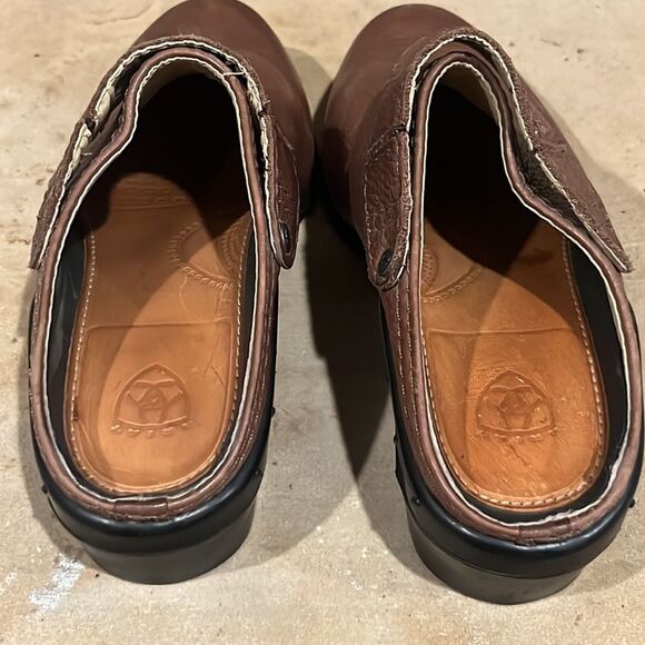 Ariat Brown Leather Convertible Mule - Picture 7 of 10